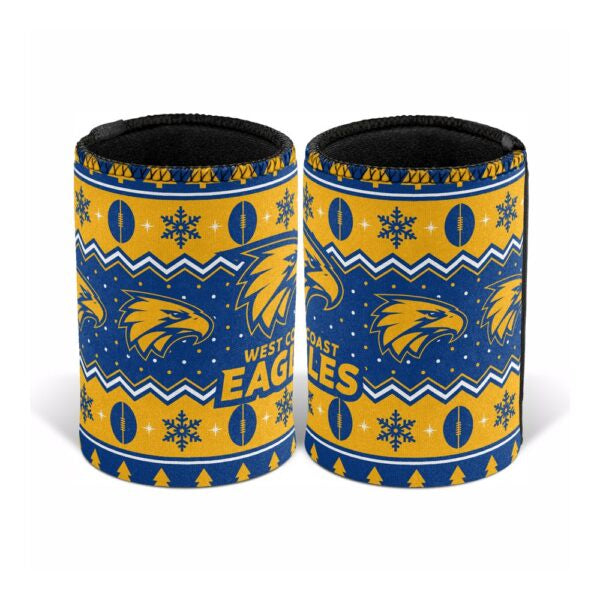 West Coast Eagles Christmas Can Cooler-