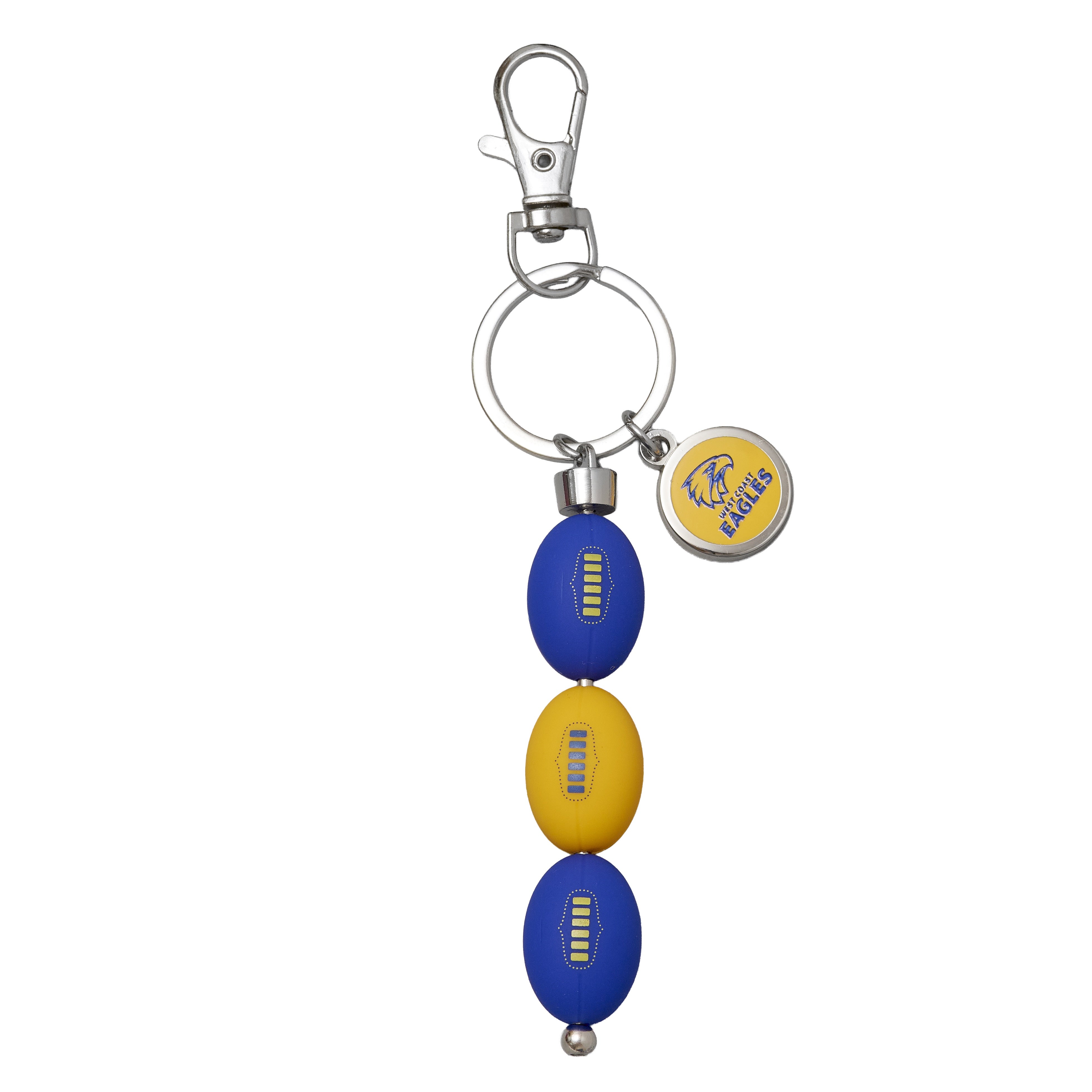 West Coast Eagles 3 Ball Keyring