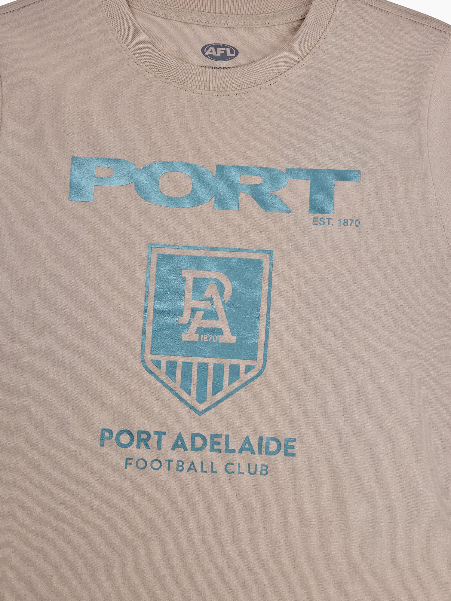 Port Adelaide Power Womens Metallic Print Tee