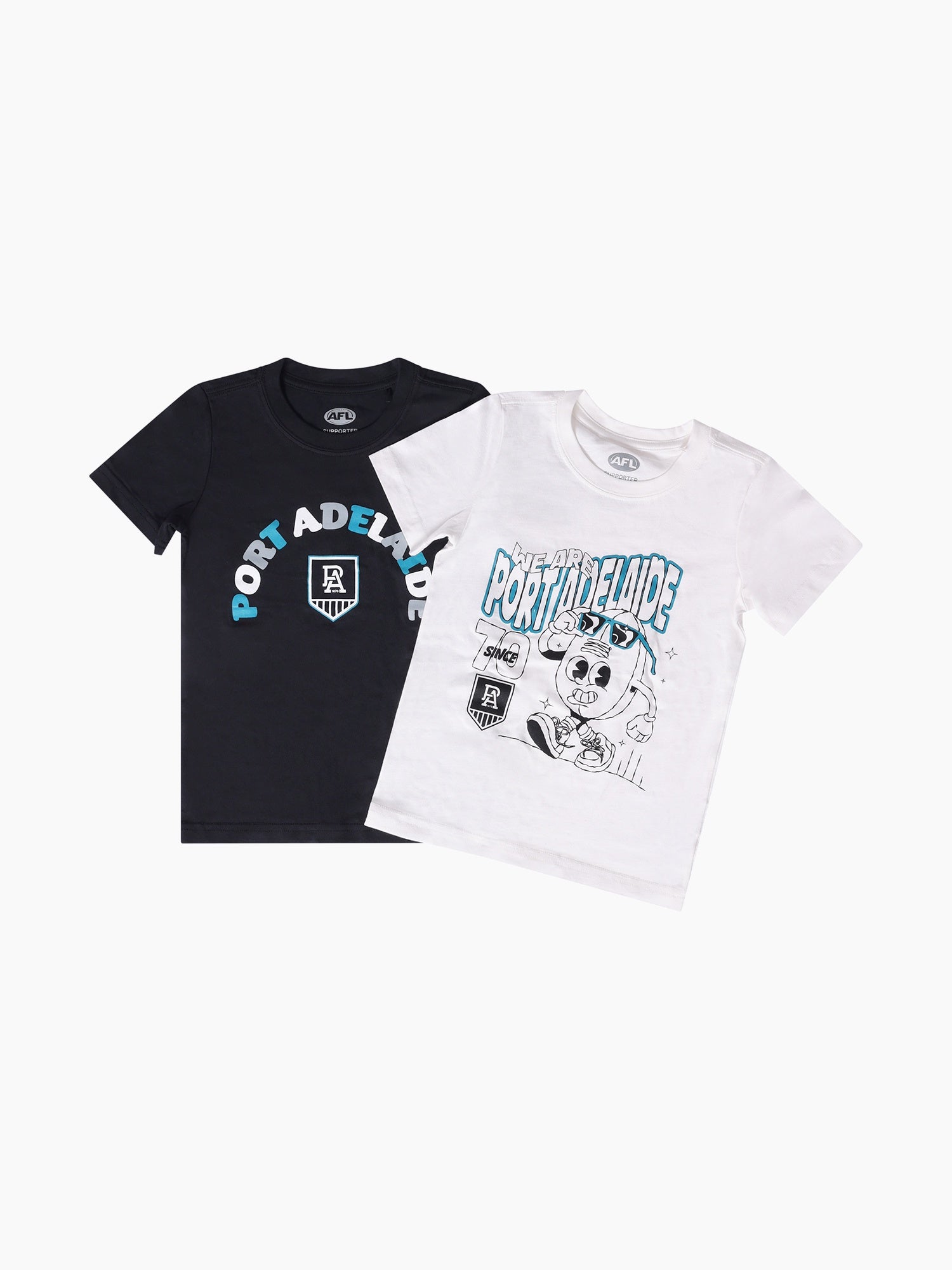 Port Adelaide Power Kids Graphic Tee 2 Pack
