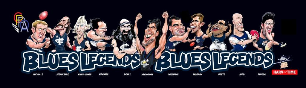 Carlton Blues Legends Bar Runner