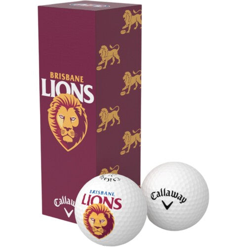 Brisbane Lions Golf Balls - 3 pack