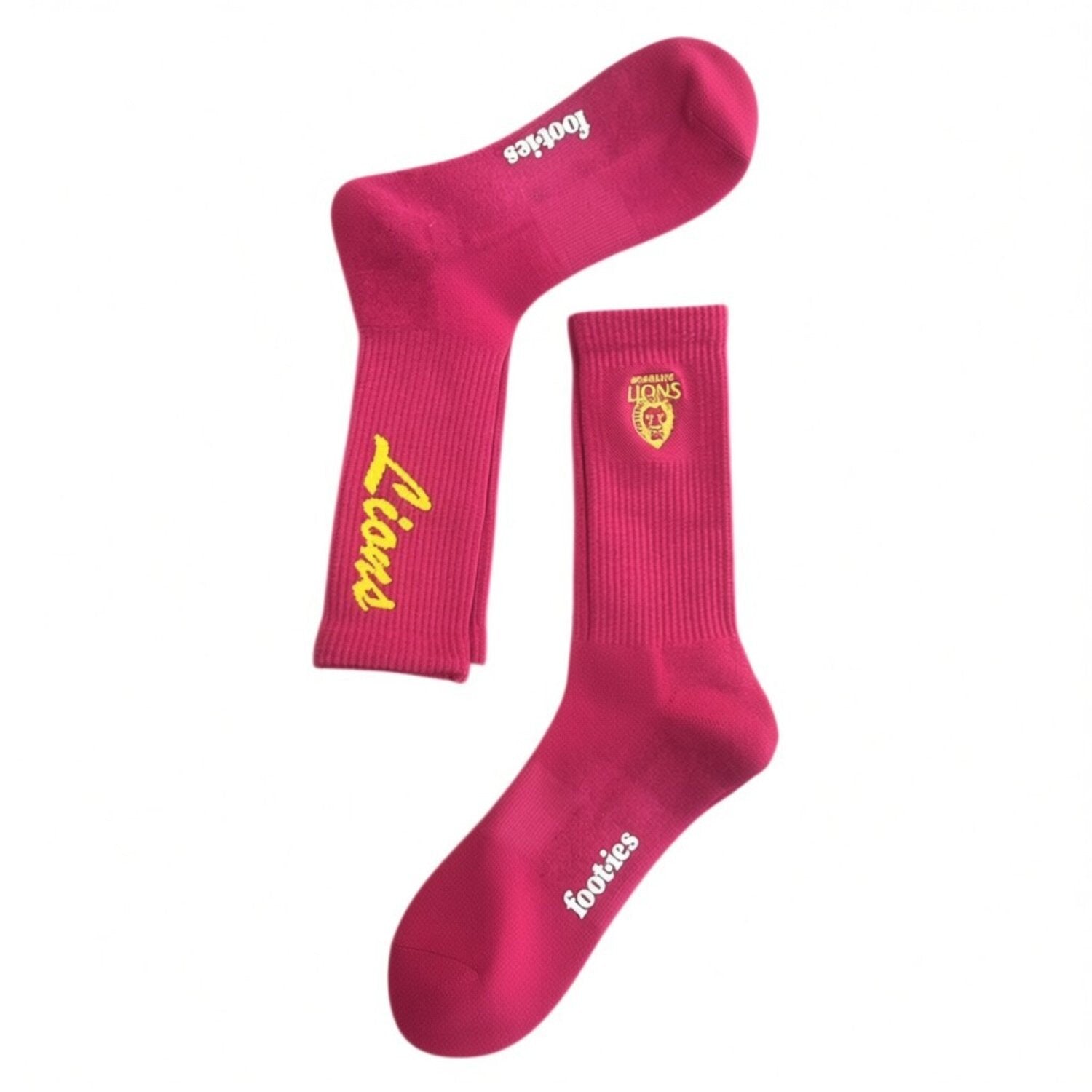 Brisbane Lions Sneaker Socks - Pack of 2