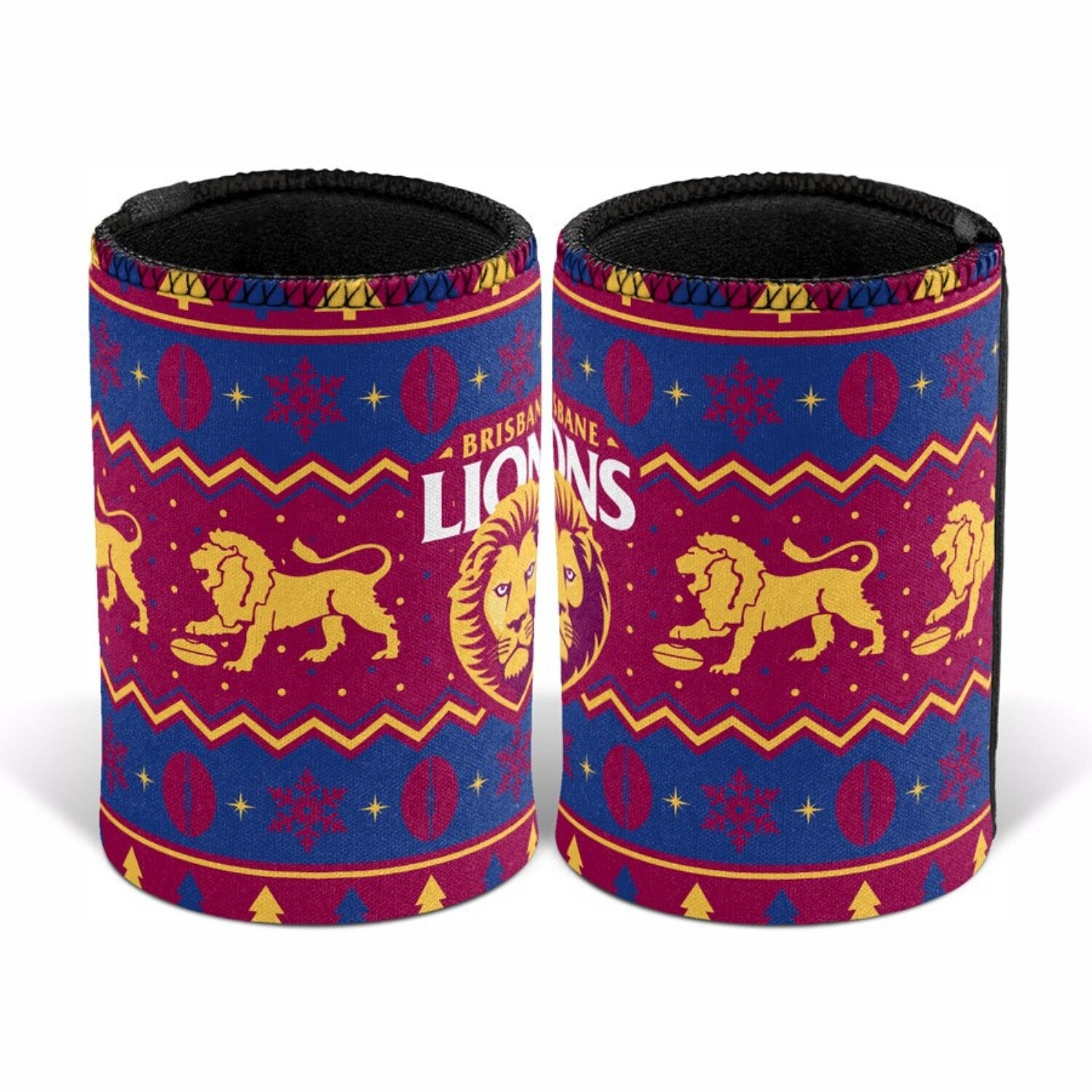 Brisbane Lions Christmas Can Cooler-