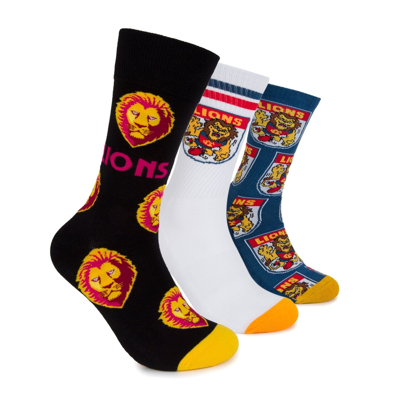 Brisbane Lions Socks Gift Pack
