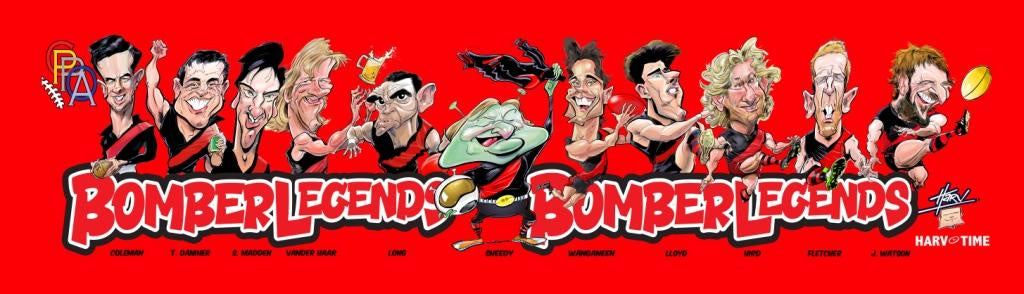 Essendon Bombers Legends Bar Runner