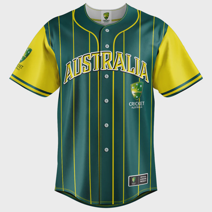 Cricket Australia Youth Slugger Baseball Shirt