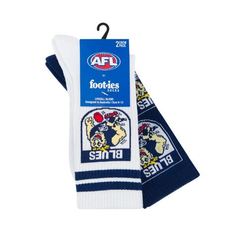 Carlton Blues Retro Sneaker Sock 2 pack