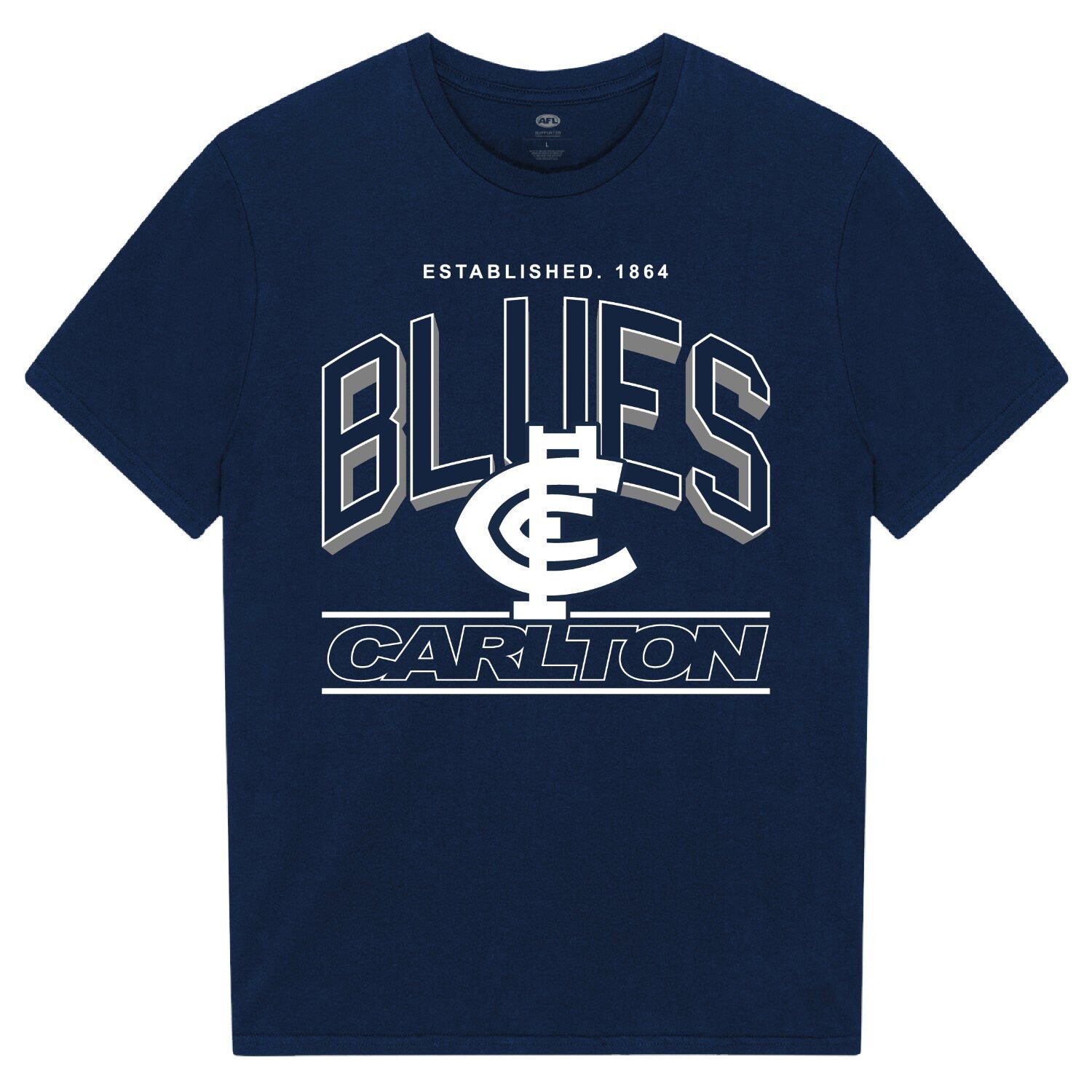 Carlton Blues Arch Stack Tee