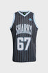 Cronulla Sharks Basketball Singlet
