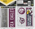 Manly Sea Eagles Bumper Decals Sheet