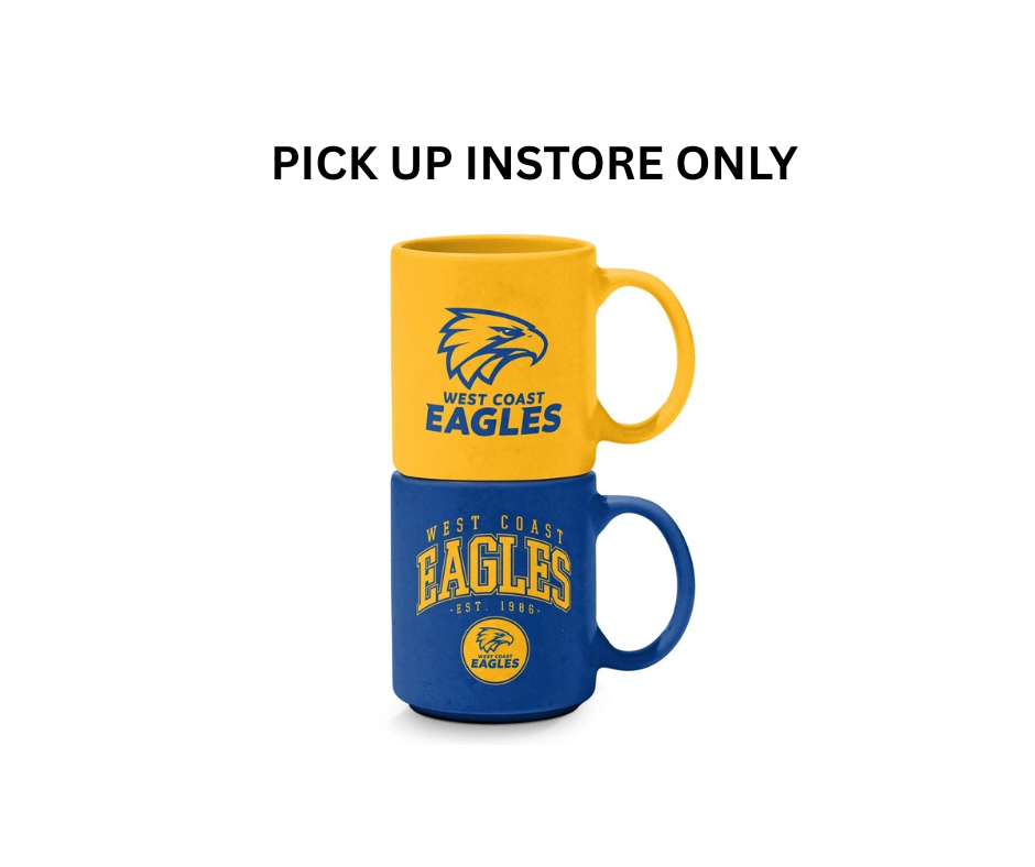 West Coast Eagles - Set of 2 Stackable Mugs