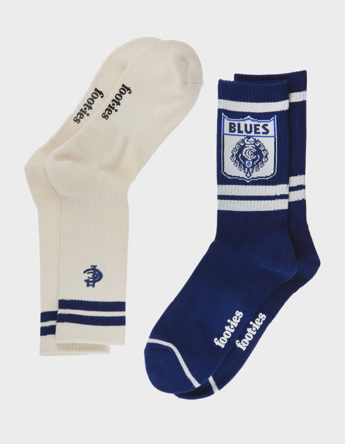 Carlton Blues Sneaker Socks - Pack Of 2
