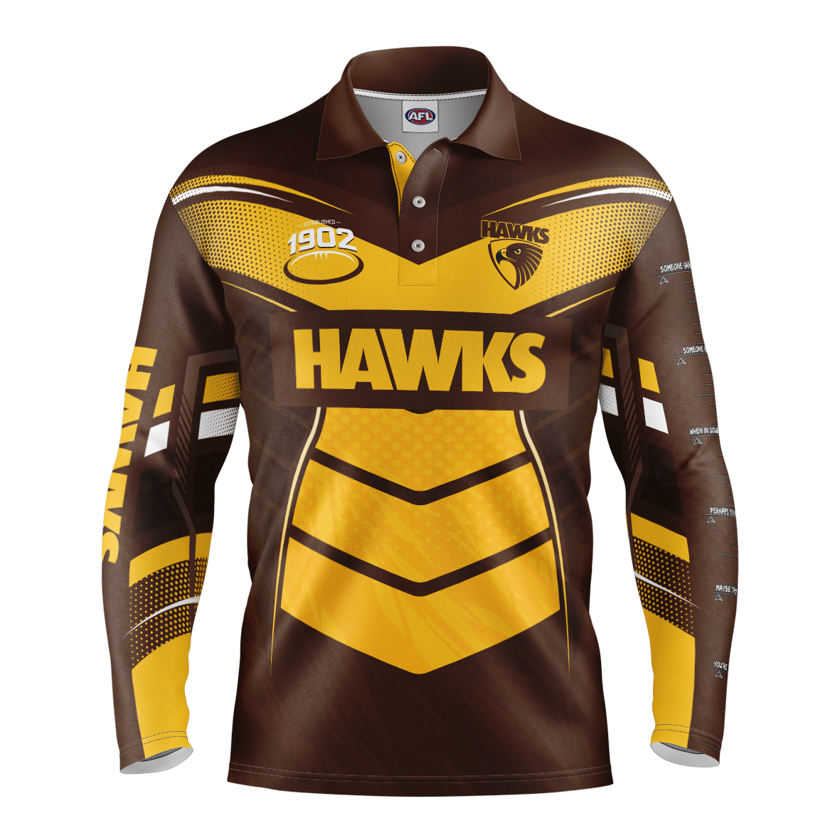 Hawthorn Hawks Youth Cyber Fishing Shirt