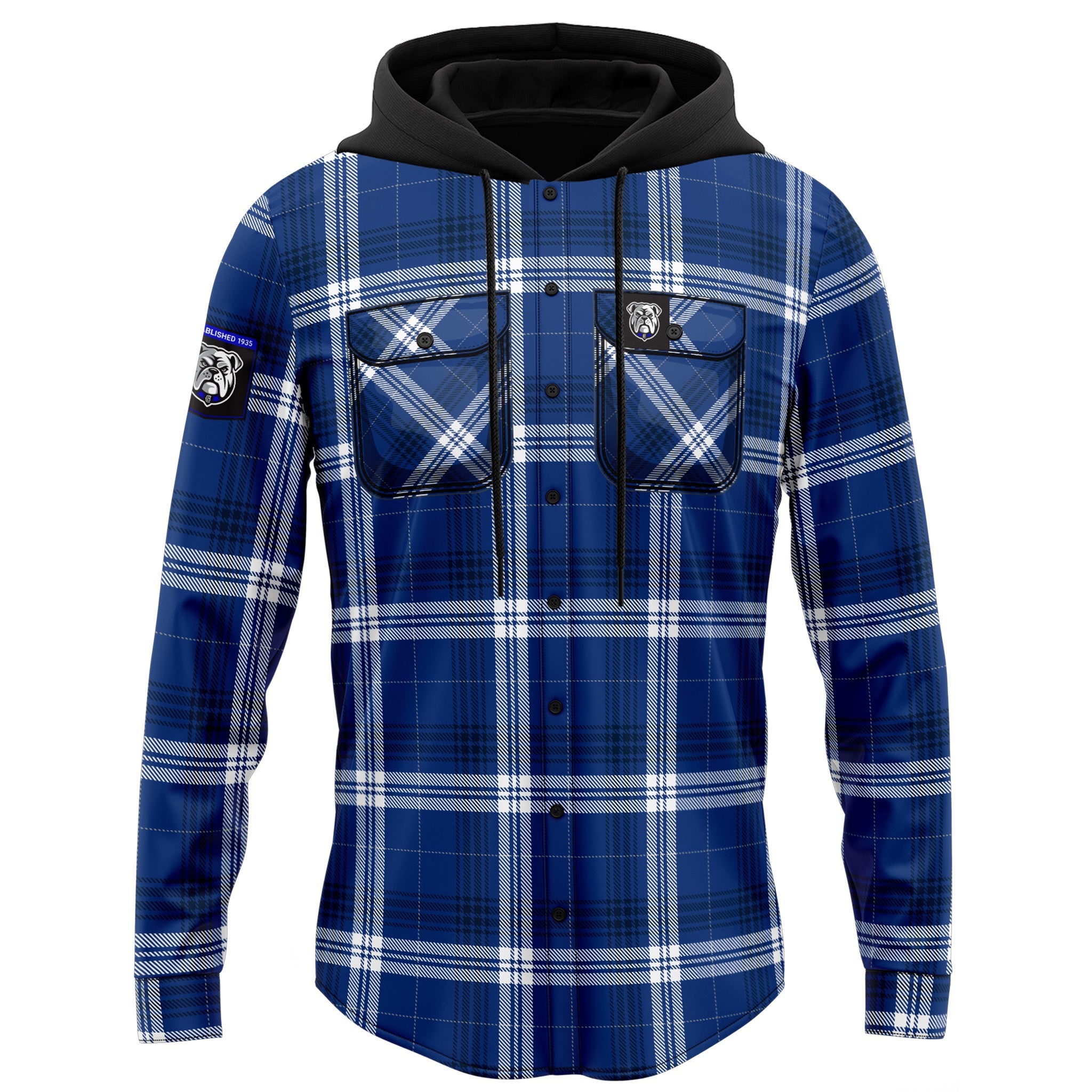 Canterbury Bulldogs Hooded Flannel Shirt