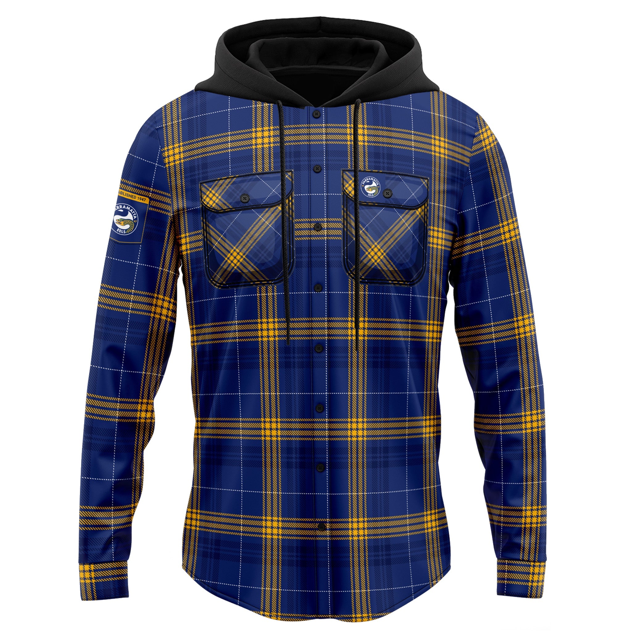 Parramatta Eels Hooded Flannel Shirt