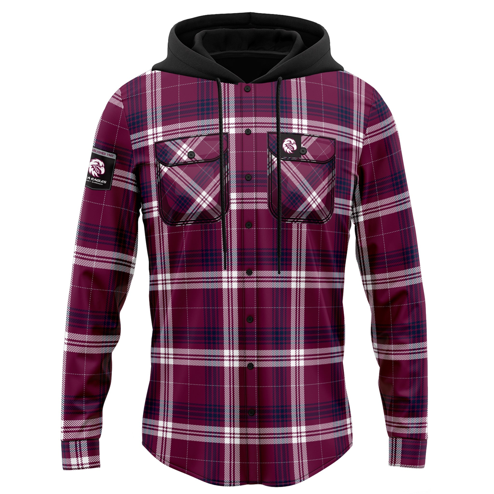 Manly Sea Eagles Hooded Flannel Shirt