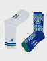 New Zealand Warriors  Sneaker Socks - 2 Pack