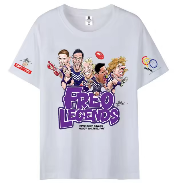 Fremantle Dockers Legends Caricature T-Shirt