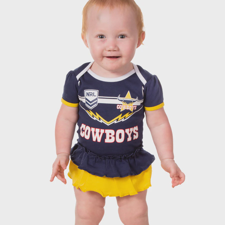 North Queensland Cowboys Baby Girls Footysuit