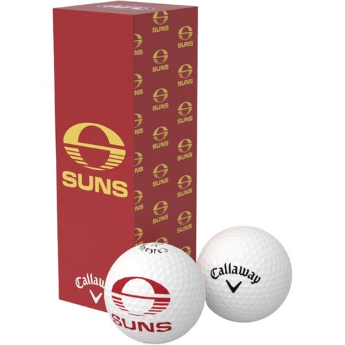 Gold Coast Suns Golf Balls - 3 pack