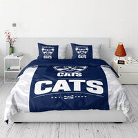 Geelong Cats Queen Quilt Cover