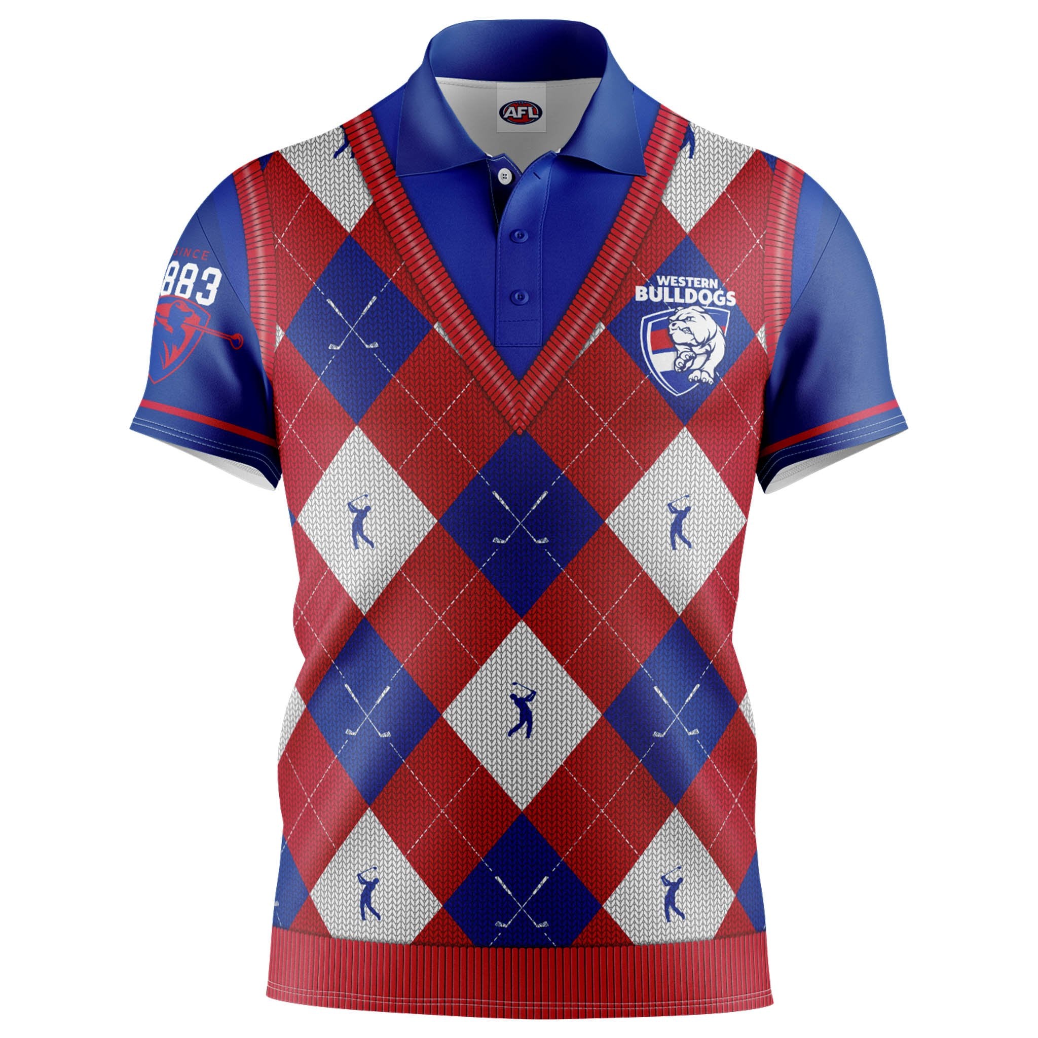 Western Bulldogs Fairway Golf Polo Shirt