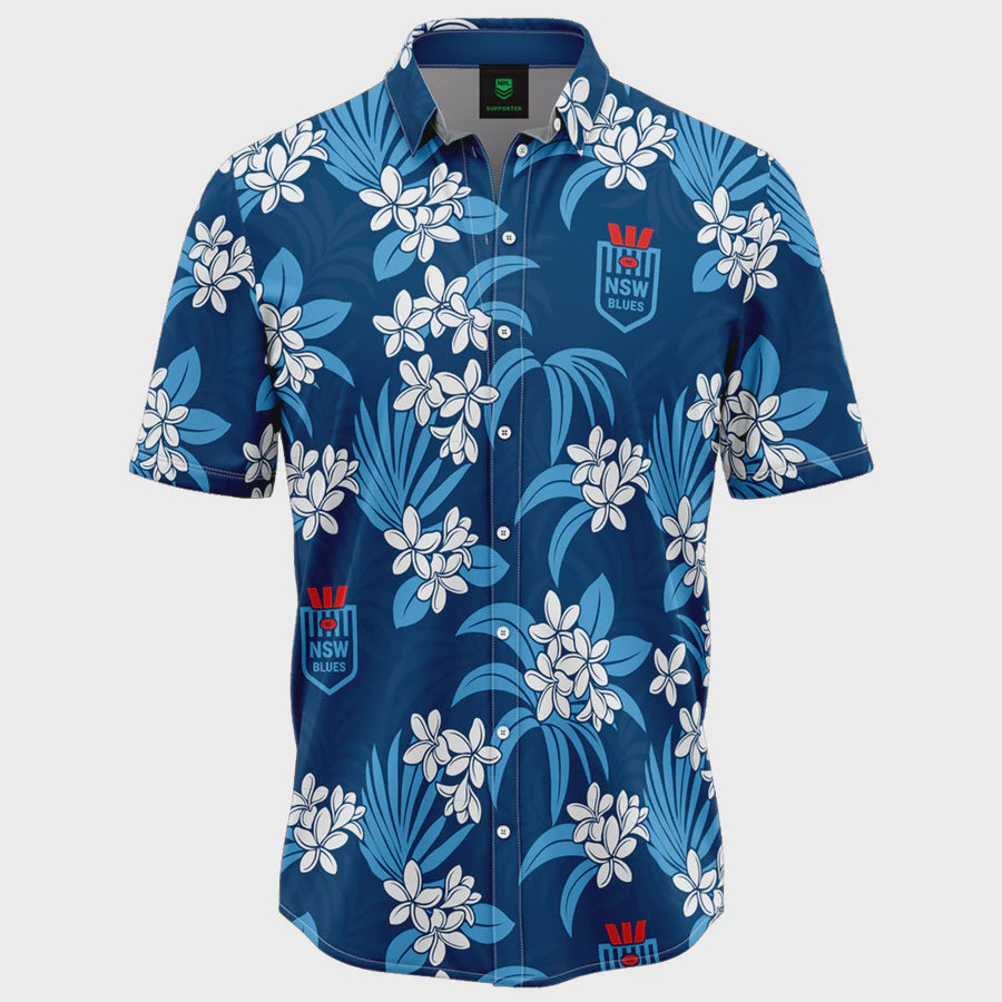 New South Wales Blues State Of Origin Hawaiian Shirt