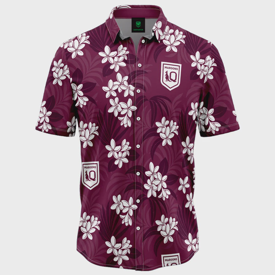 Queensland Maroons Reef Hawaiian Shirt