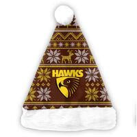 Hawthorn Hawks Santa Hat