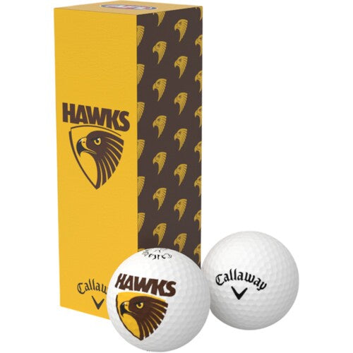 Hawthorn Hawks Golf Balls - 3 pack