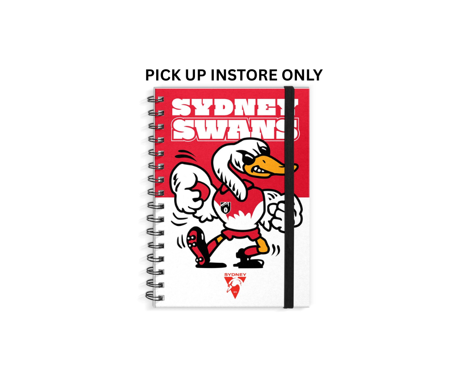 Sydney Swans Mascot Hardcover Notebook