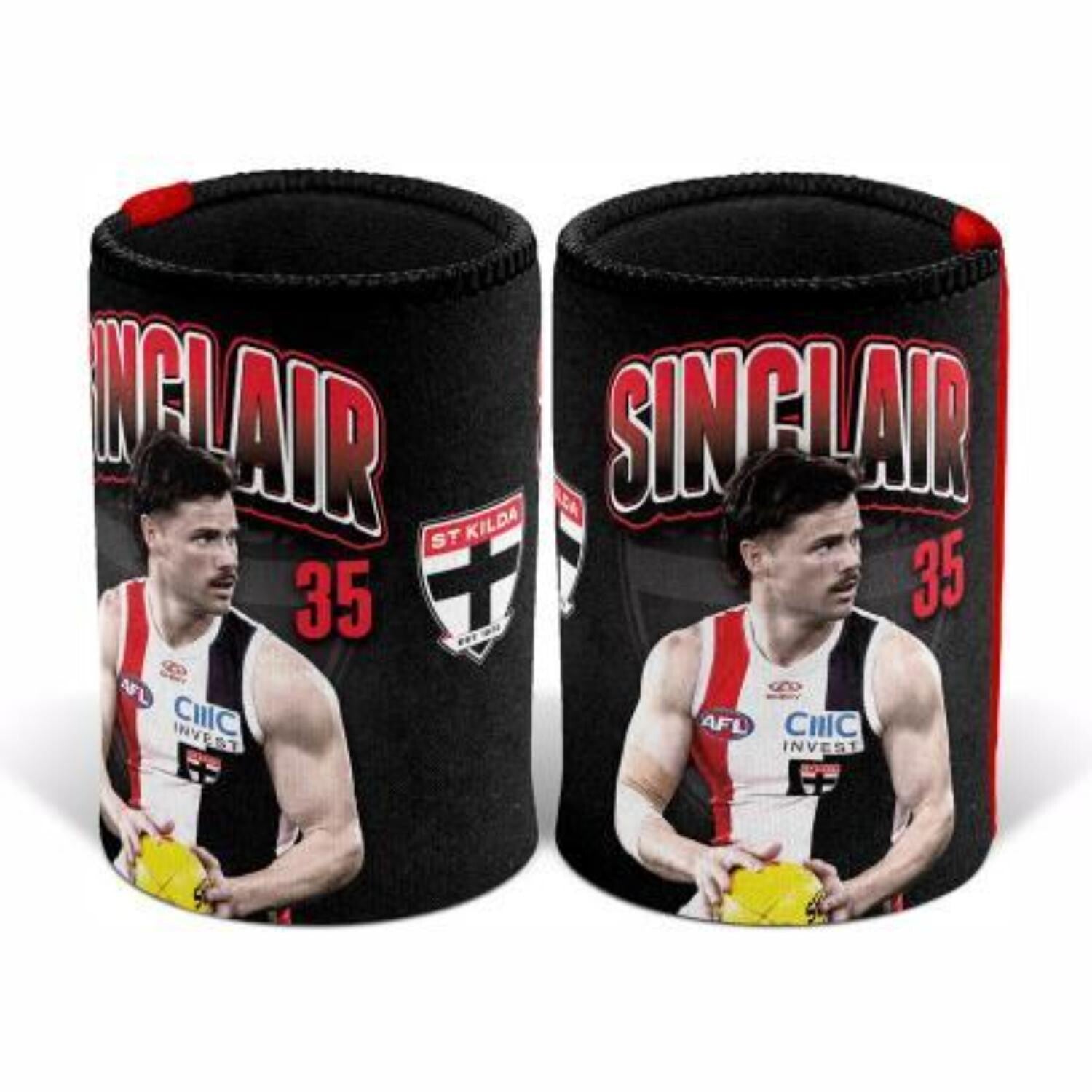 St Kilda Saints Player Can Cooler- Jack Sinclair
