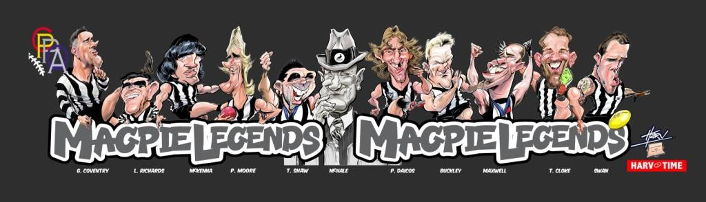 Collingwood Magpies Legends Bar Runner