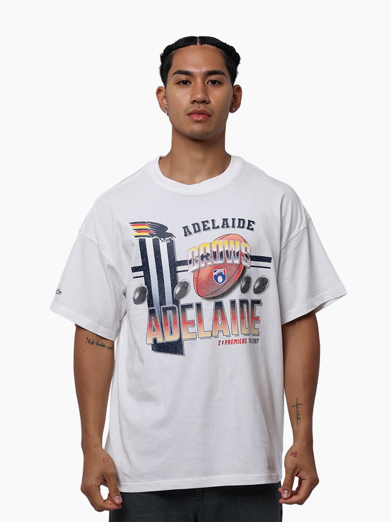 Adelaide Crows Mitchell & Ness Strike Through Tee
