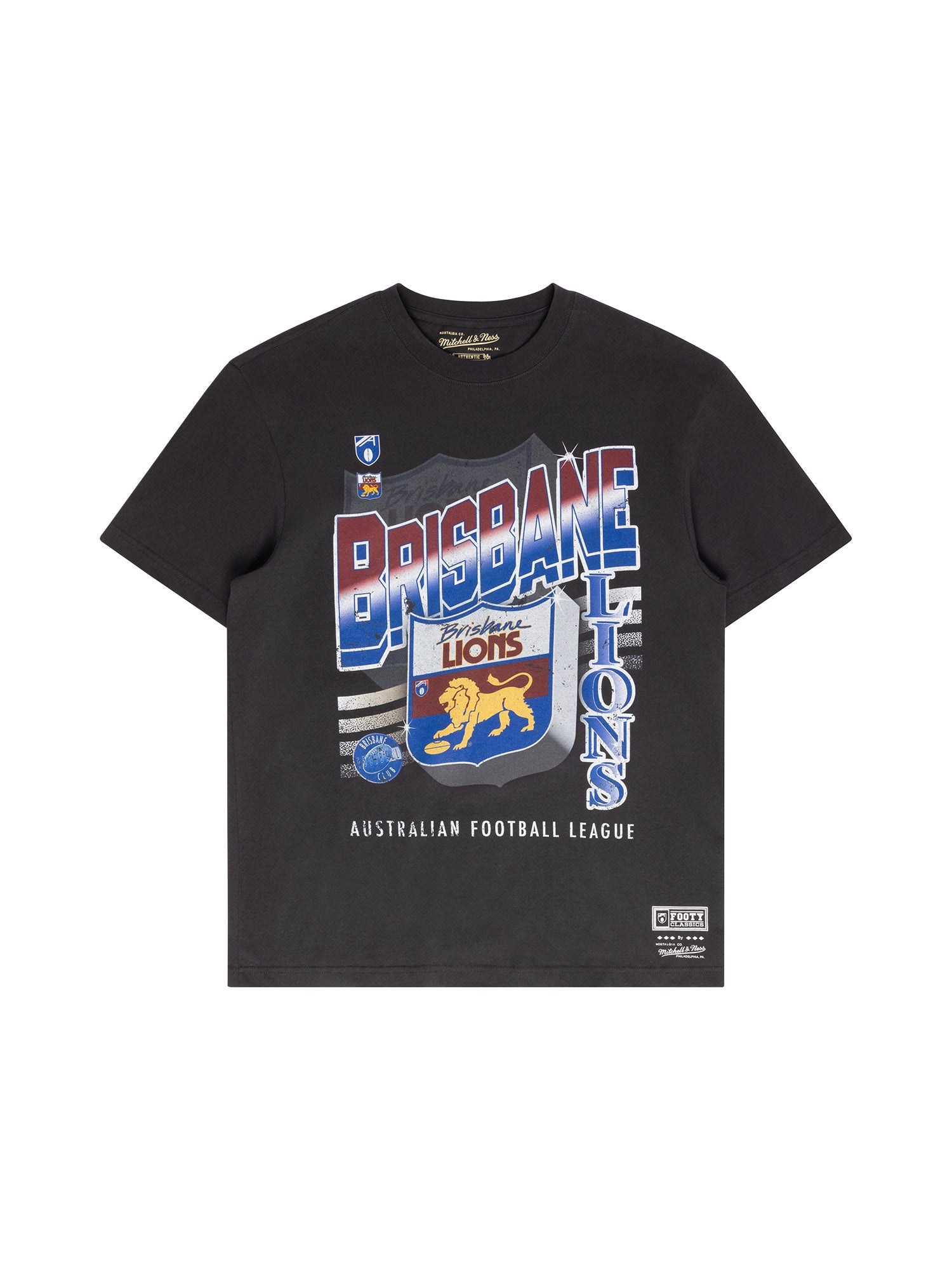 Brisbane Lions Mitchell & Ness On The Ball Tee