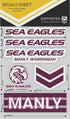 Manly Sea Eagles Decals Sheet
