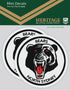 North Sydney Bears Heritage 2 Mini Decals