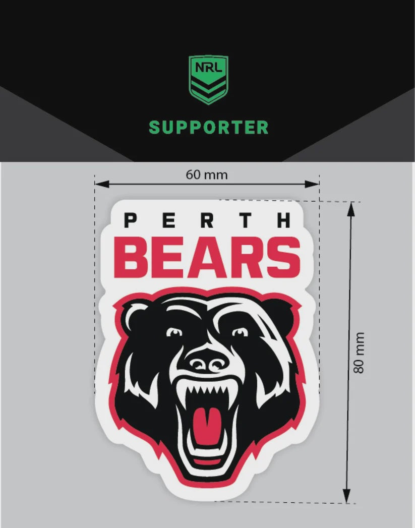 Perth Bears Mini Decal