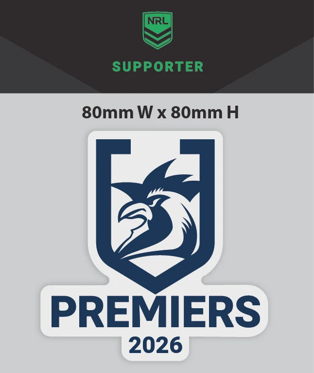 Sydney Roosters 2026 Premiers Mini Decal