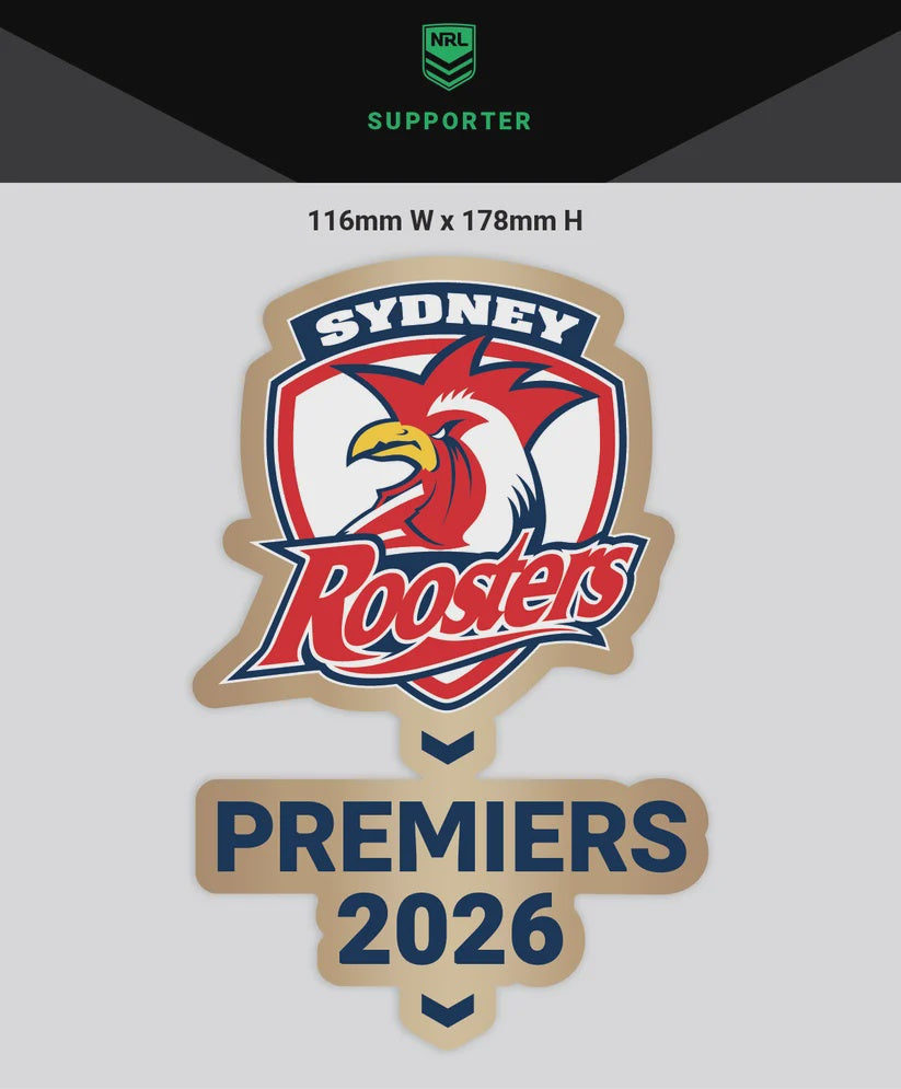Sydney Roosters 2026 Premiers Medium Decal