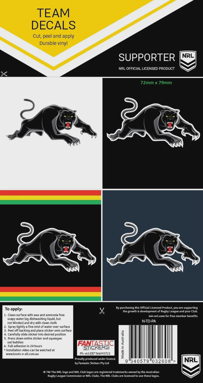 Penrith Panthers Team Decals