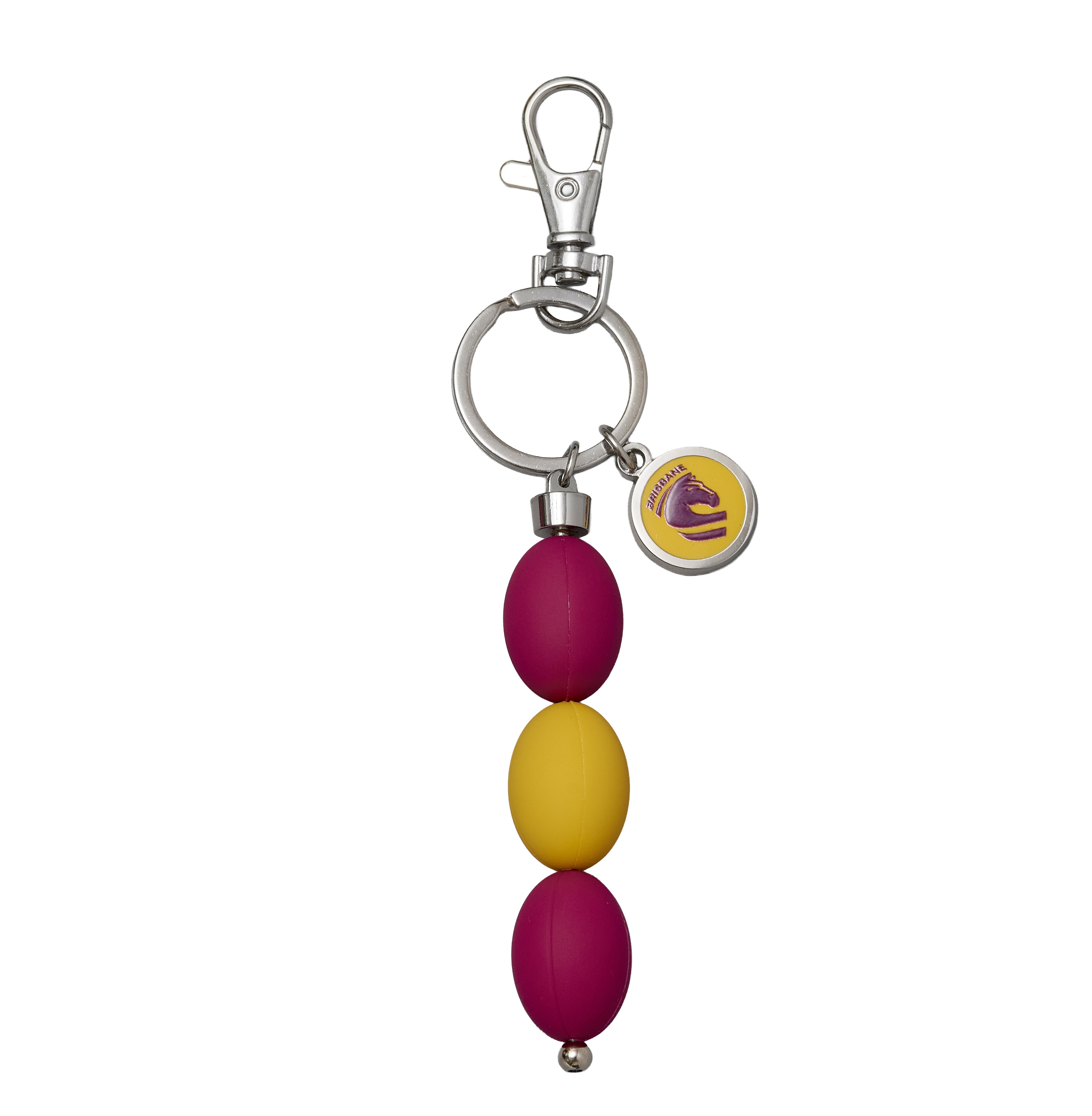 Brisbane Broncos 3 Ball Keyring