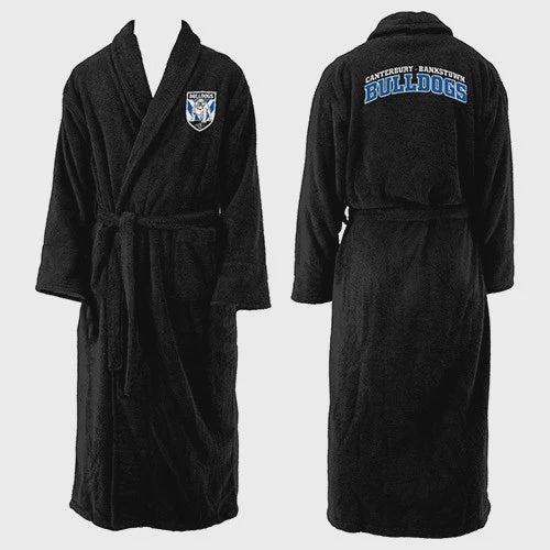 Canterbury Bulldogs Adult Bathrobe - Dressing Gown