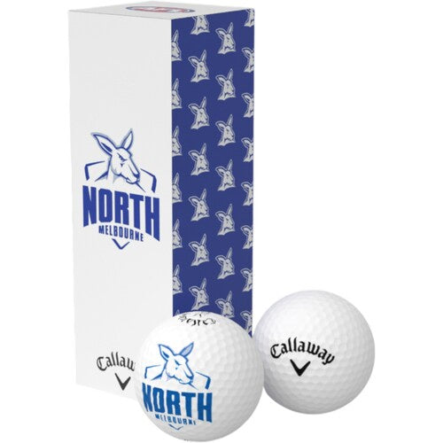 North Melbourne Kangaroos Golf Balls - 3 pack