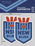 State Of Origin- New South Wales Blues 2 Mini Decals