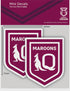 State Of Origin- Queensland Maroons 2 Mini Decals
