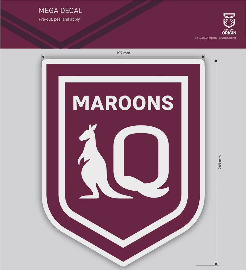 Queensland Maroons State Of Origin Mega Decal