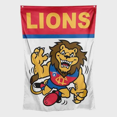 Brisbane Lions Retro Wall Flag