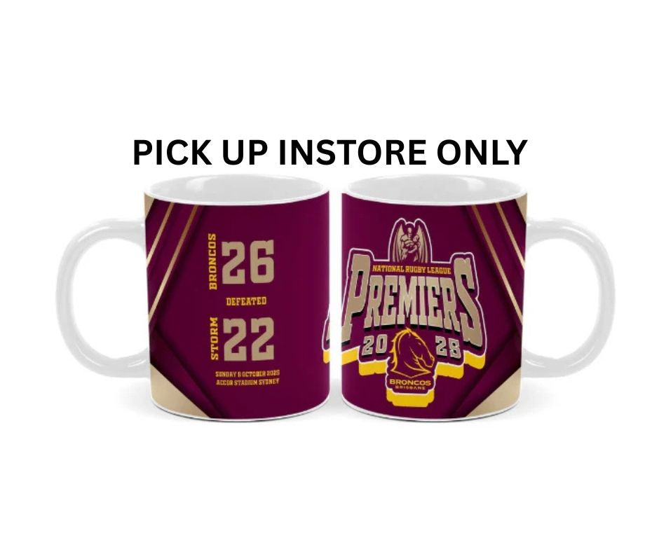 Brisbane Broncos 2025 Premiers Coffee Mug